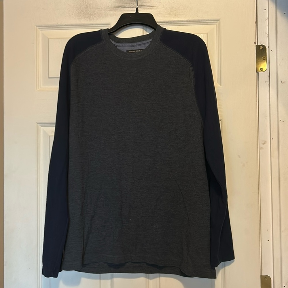 Banana Republic Thermal Shirt Size XL Men’s Gray Blue